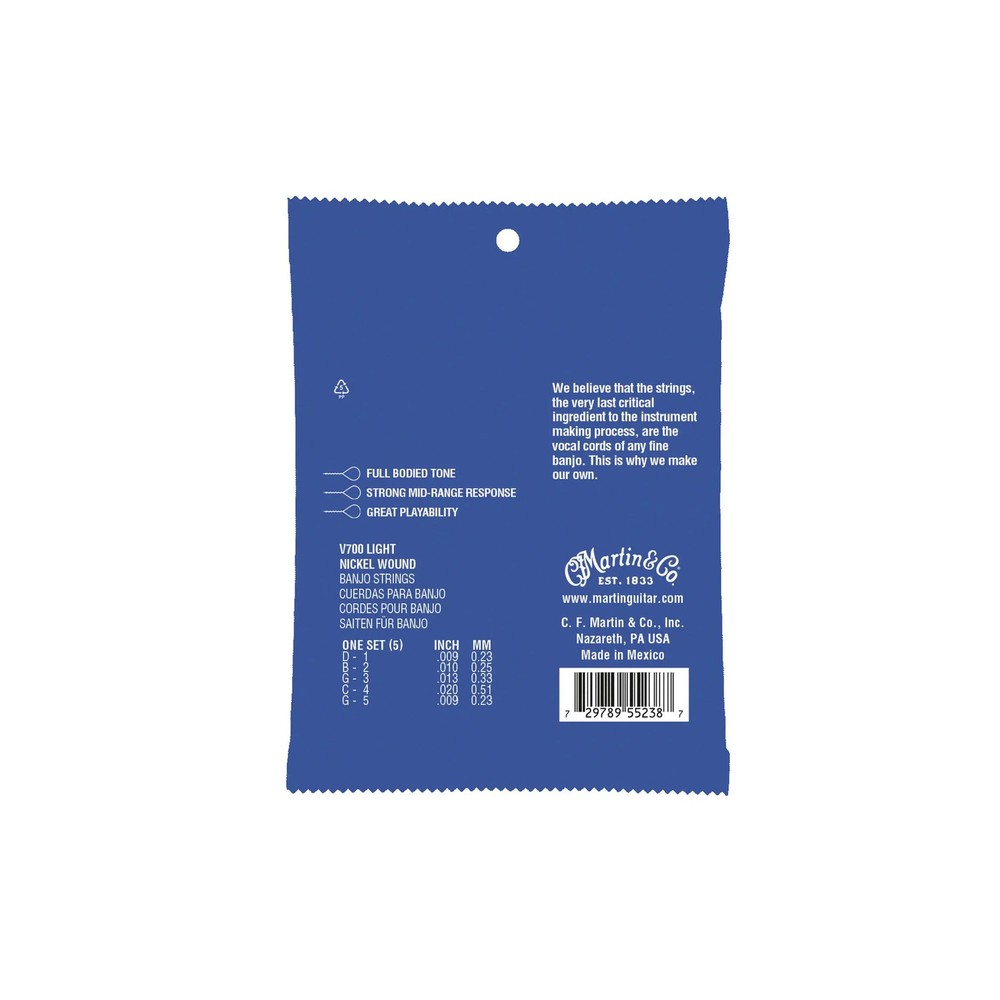 Martin Banjo Strings Light V700