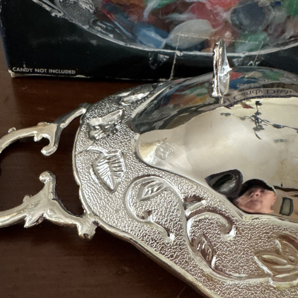 Vintage Silver-plated Footed Candy Dish
