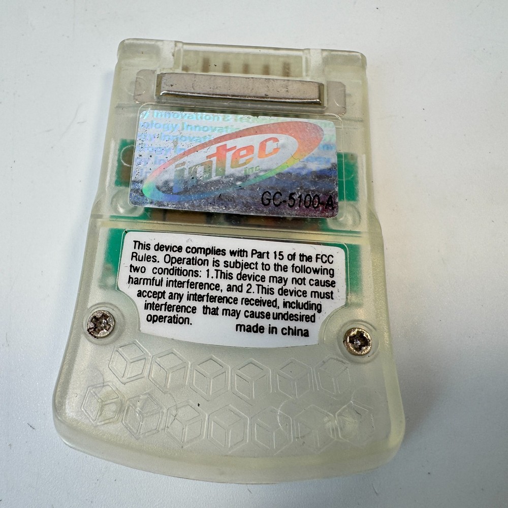 Intec Memory Card 4 MB For GameCube - Game Save