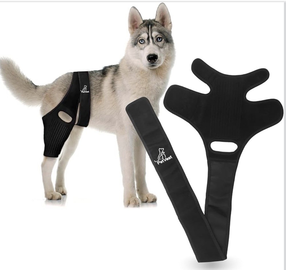 Dog Knee Brace,Adjustable Strap Hind Leg Support ACL/CCL&Ligament- Medium&Large