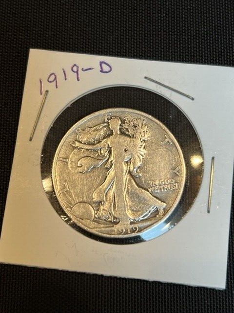 1919 D Walking  Liberty Half Dollar  *RARE DATE*