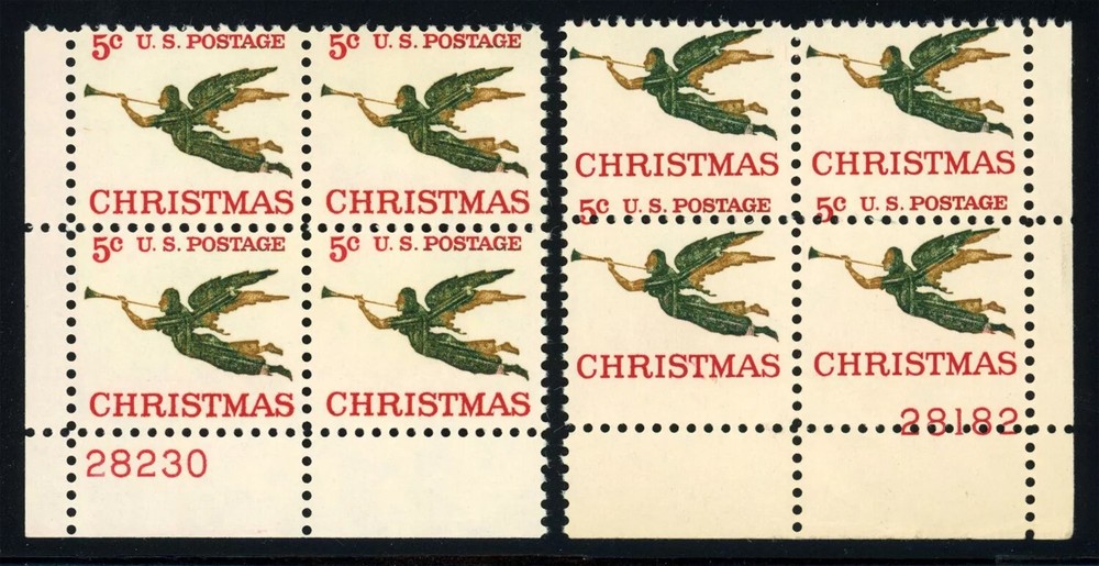 1276, MNH 5¢ - Misperfed Error PL# Captured Plate Block * Stuart Katz