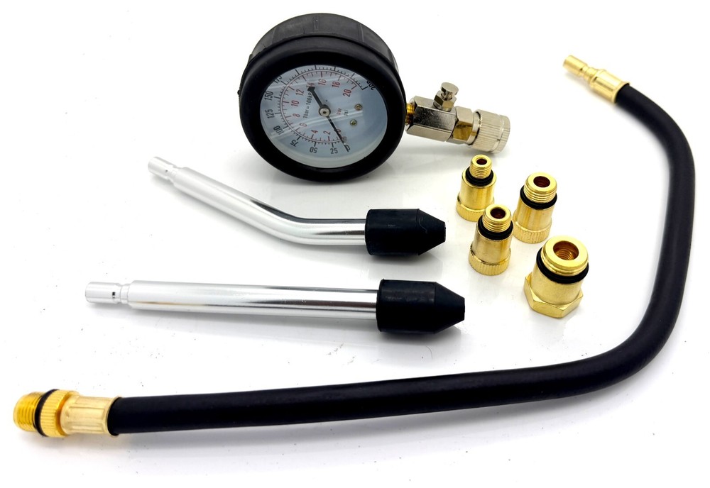 Engine Compression Tester & Engine Cylinder Pressure Gauge Tool Kit for Auto