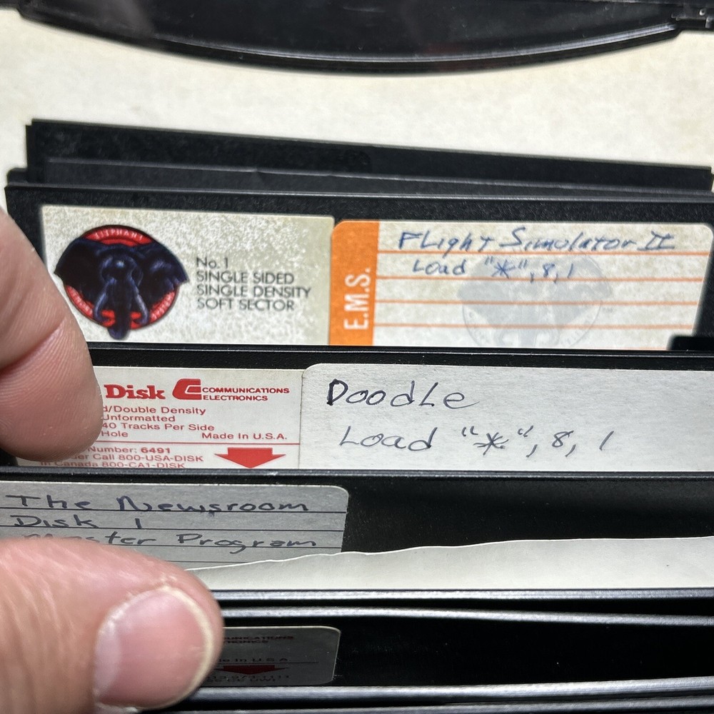 3 Floppy Disk Storage Containers With Games And ?