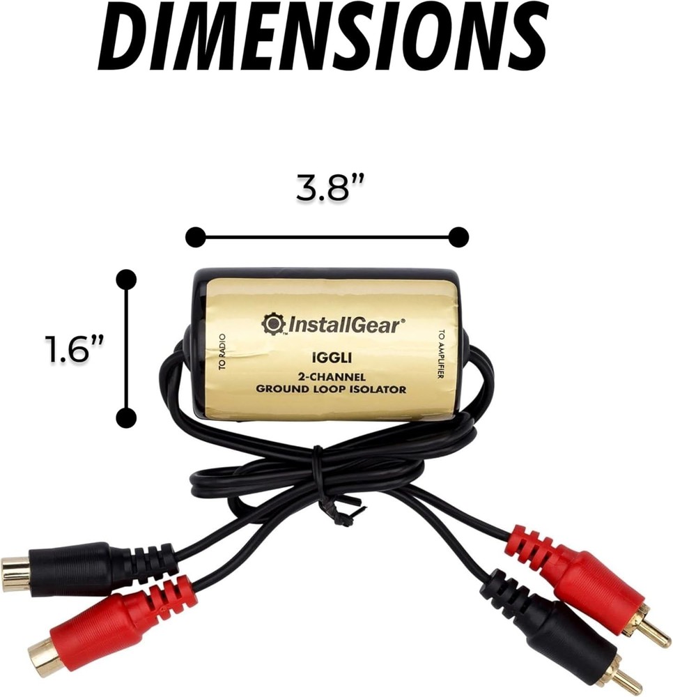 Car Audio Ground Loop Isolator - Effective Noise Filter & Simple Installation