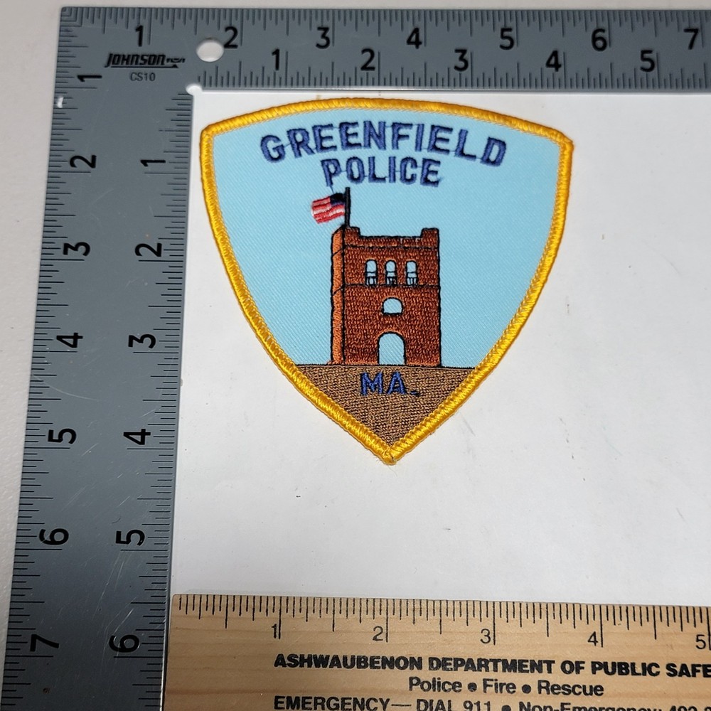 MK2 B8 Police patch Massachusetts Greenfield