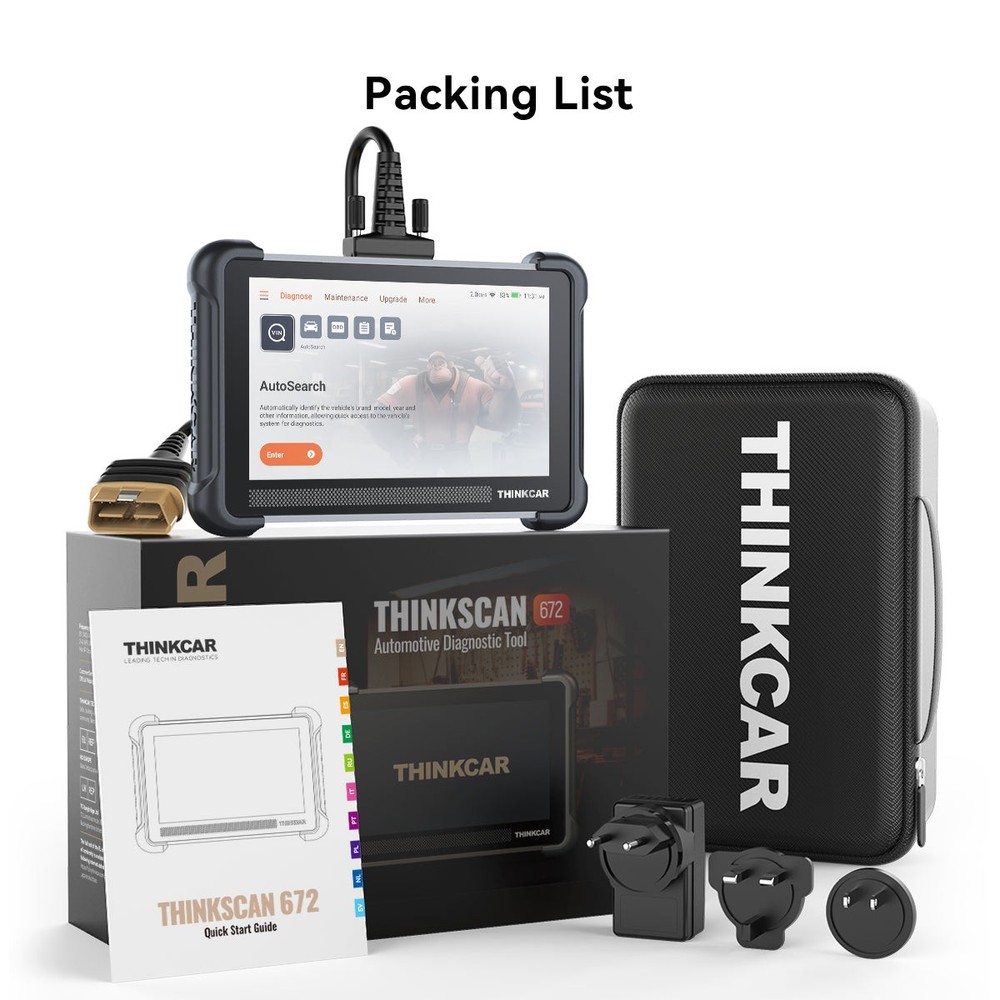 ThinkScan 672 OBD2 Scanner Car System Diagnostic Tool Bidirectional 28+Services