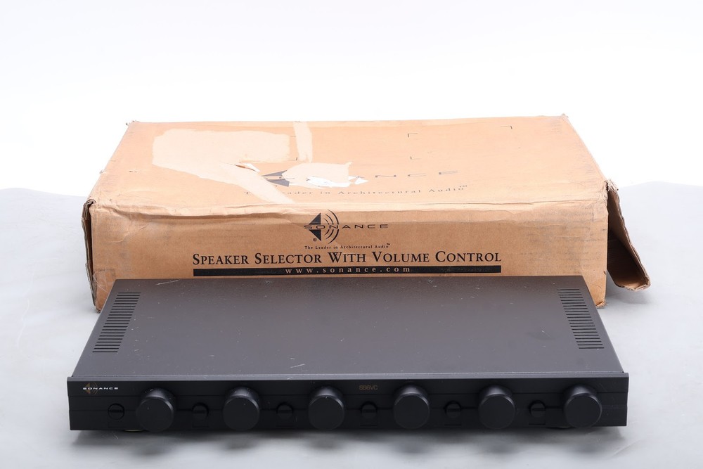 Sonance SS6VC 6-Zone Speaker Selector With Volume Control and Box