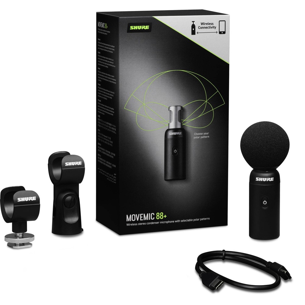 Shure MoveMic 88+ Wireless Stereo Microphone