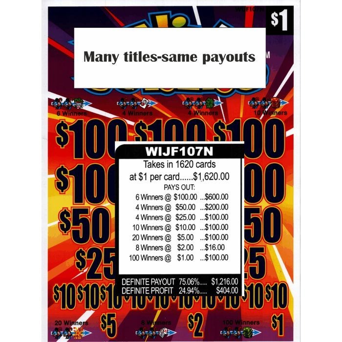 Pizza The Action 1620-5W Single game, pull tabs