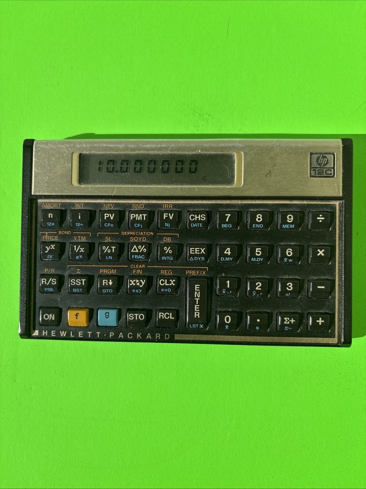 HP 12C Calculator Hewlett Packard Tested Working