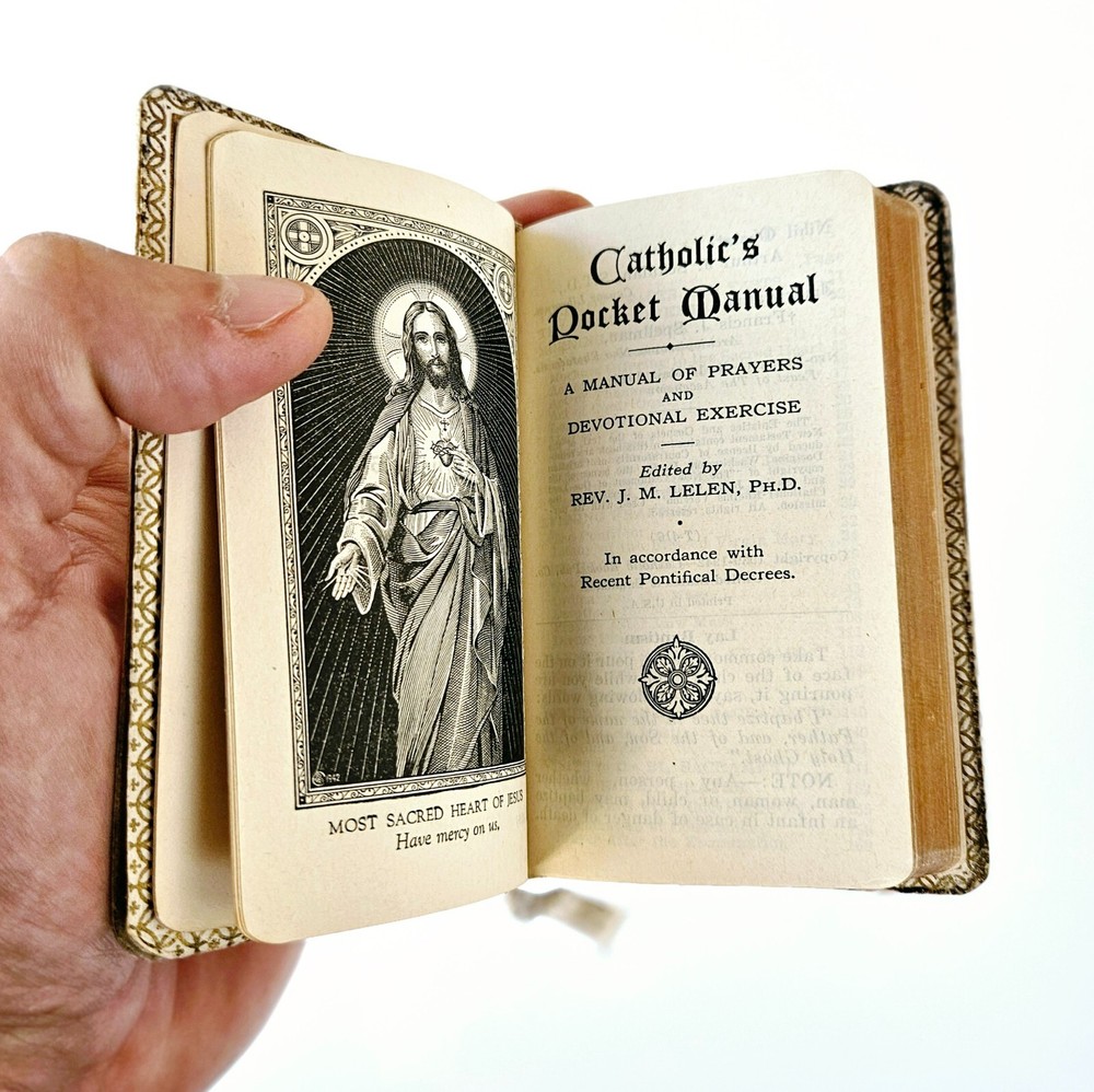 Antique 1920s Celluloid Prayer Book & Original Box
