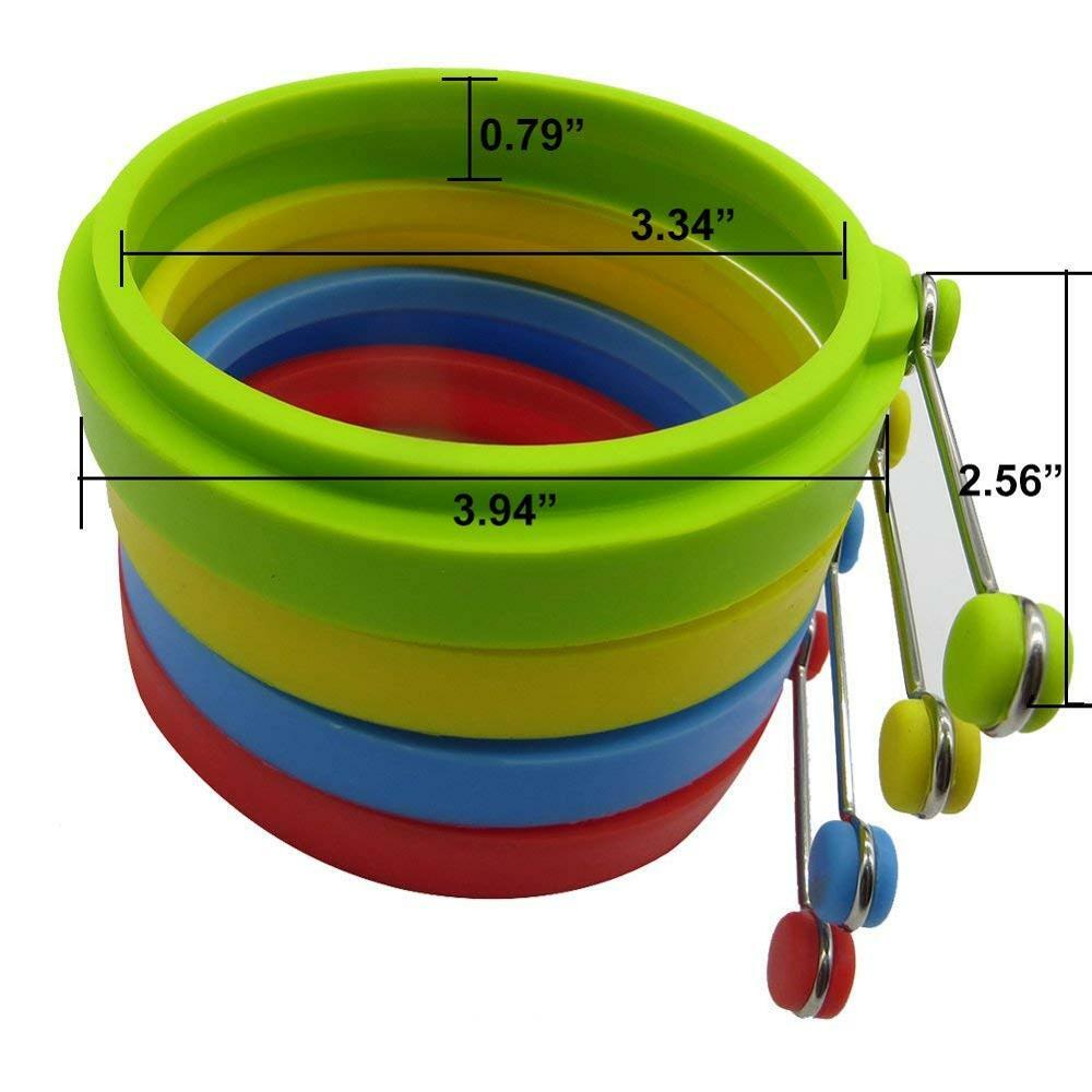 4pcs/pack Silicone Egg Rings Fried Egg Mold Omelets Round Non Stick 4X