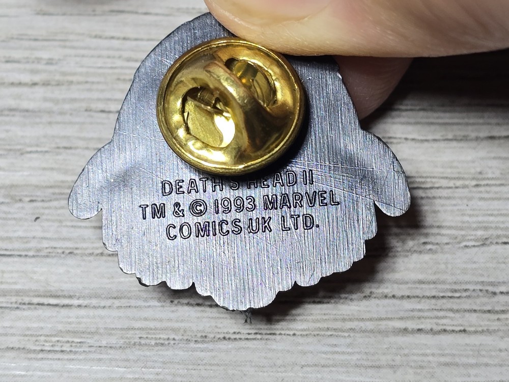1993 Marvel Comics Death's Head II Plastic 1" Pinback Button Comic