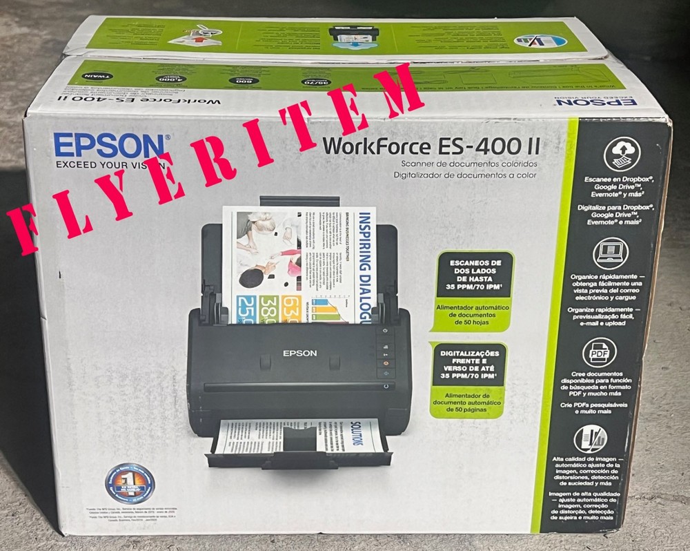 NEW in BOX Epson WorkForce ES-400 II Duplex Desktop Document Scanner