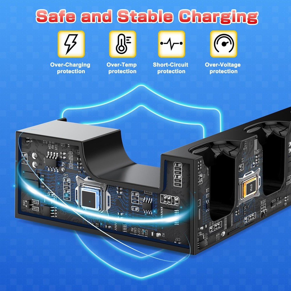 Switch Charging Dock for Joycons - Charge for 6 Joycons Simultaneously - OLED...
