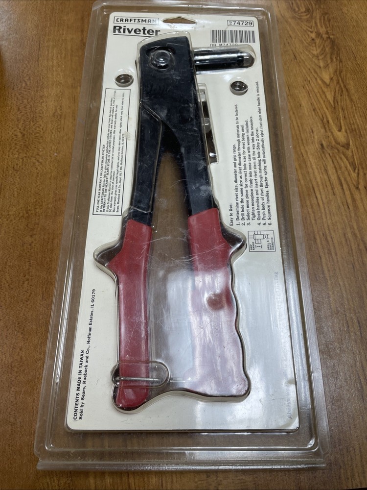 Vintage Craftsman 9-74729 Riveter Rivet Riveting Tool