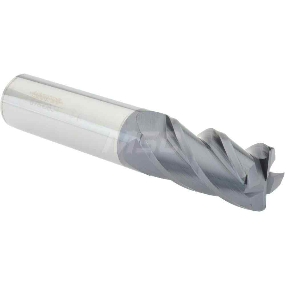 Accupro 3/4" Diam 4 Flute Single End Solid Carbide 0.06" Corner Radius End Mi...
