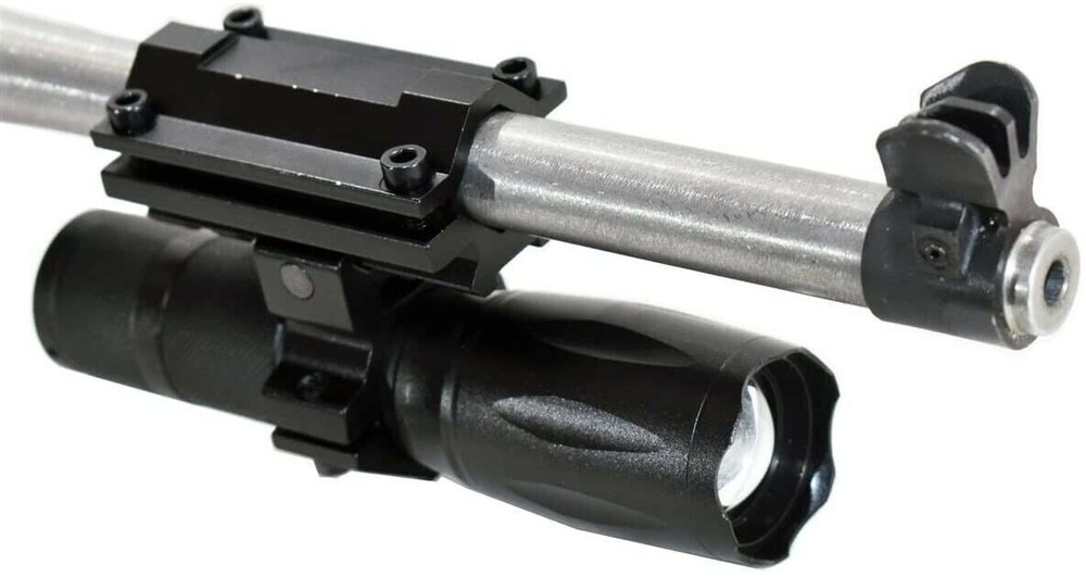 tactical flashlight with mount for Mossberg Patriot Predator hunting gear.