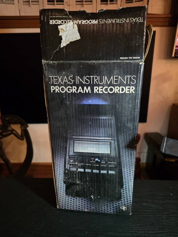 VINTAGE TEXAS INSTRUMENTS PROGRAM RECORDER CASSETTE PLAYER / RECORDER PHP2700