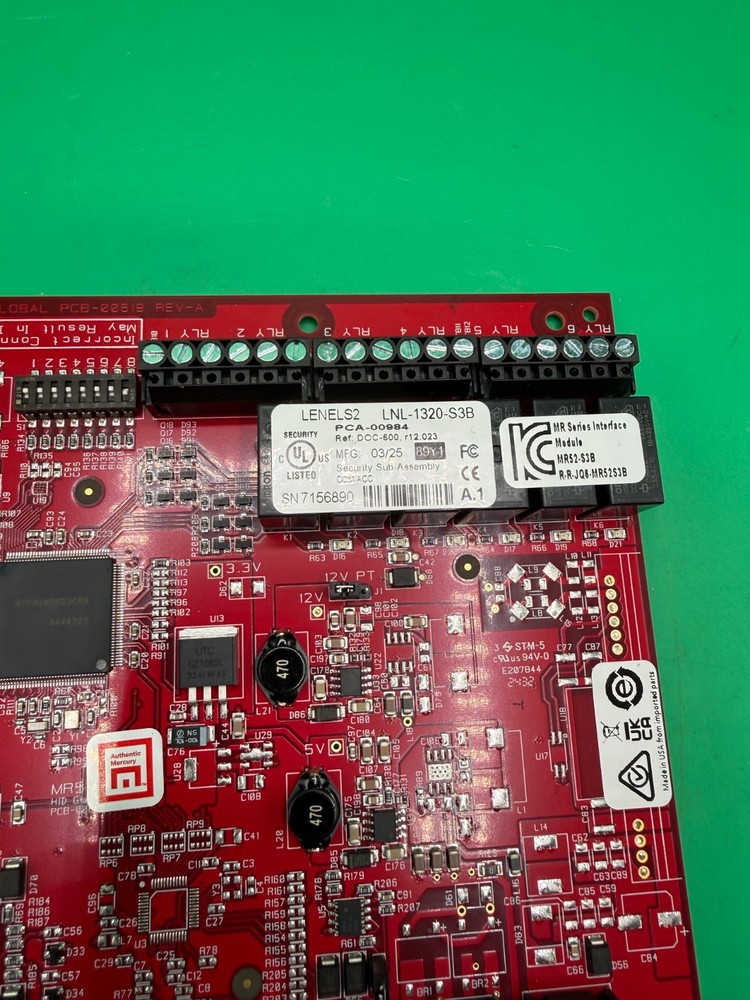 Lenel S2 LNL-1320-S3B MR52 Interface Board – PCA-00984 Rev A1 – Clean Pull