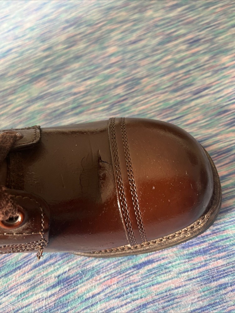 Korean War Brown Leather Combat Boots For Display Only