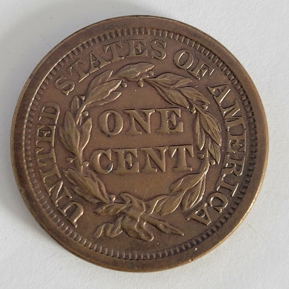 1857 large cent Large Date