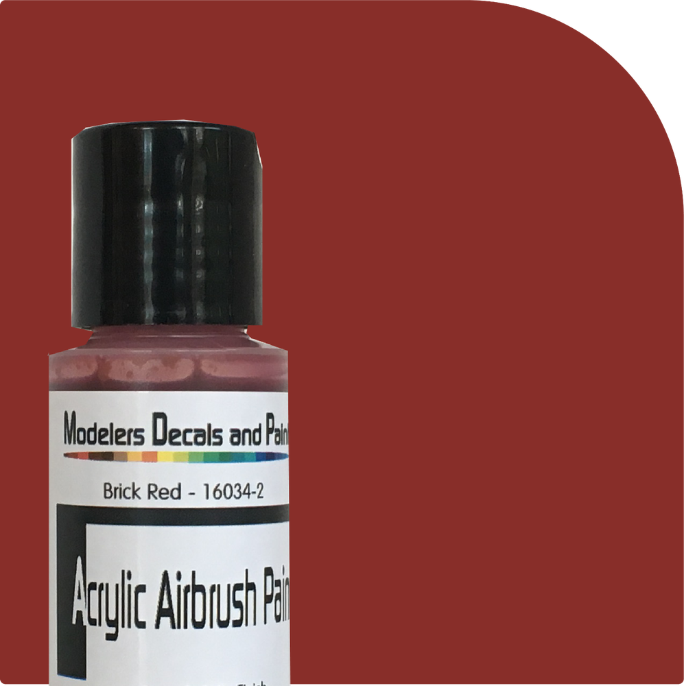 Brick Red 1oz Acrylic Air Brush Paint