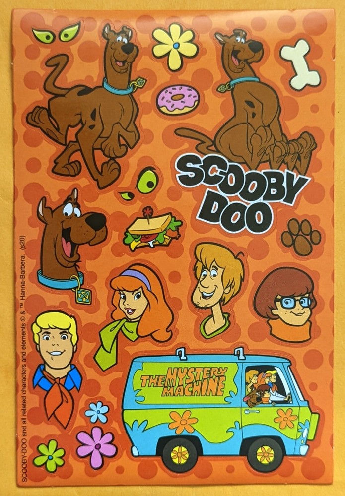 Scooby-Doo Sticker Set of 2 Sheets