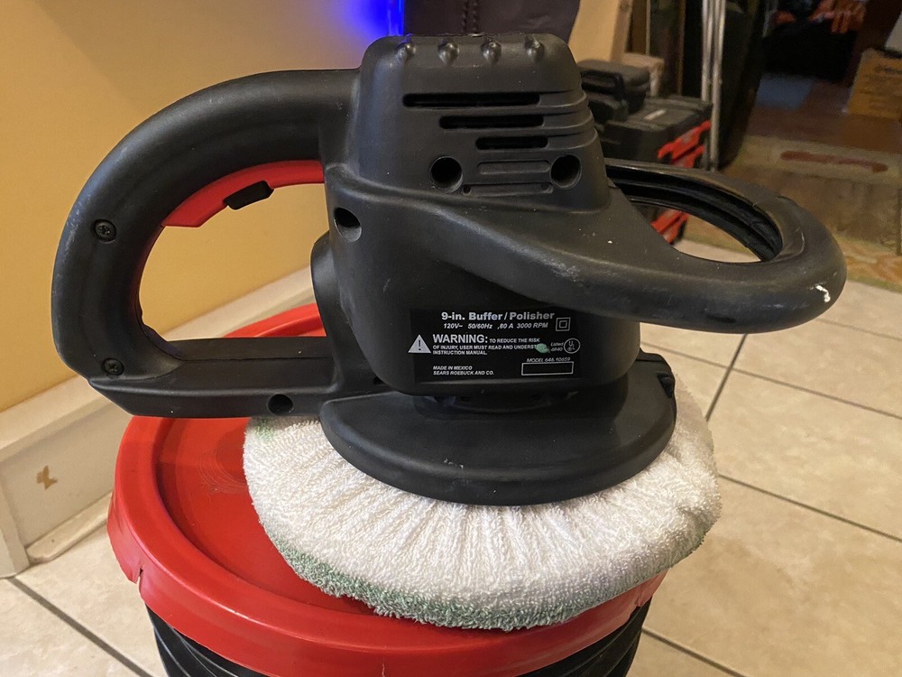 Craftsman 9" Buffer Polisher With Storage Bucket 10678
