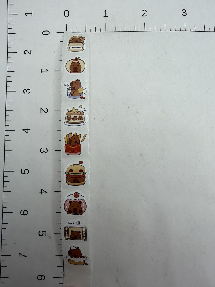 STICKER SHEET: Mini Capybara Stickers