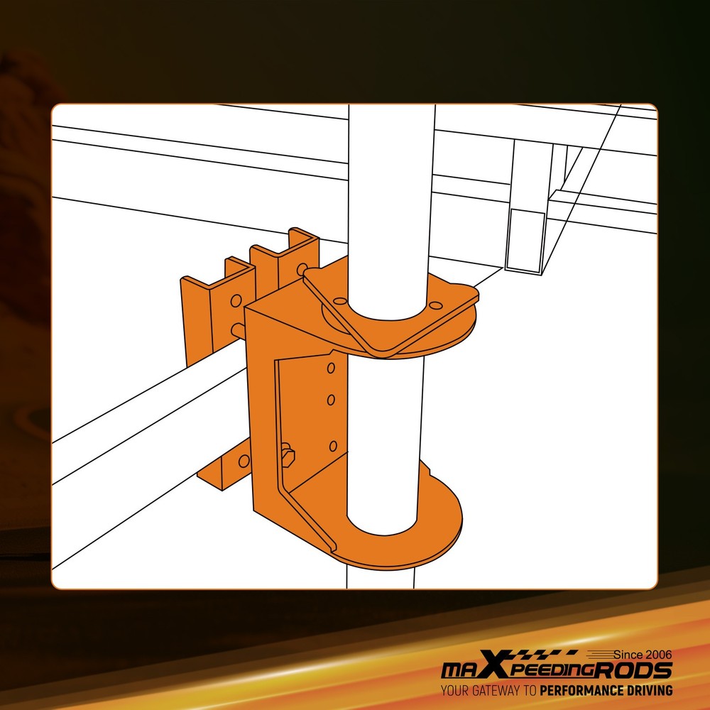 Side Mount Trailer Stabilizer Jack Plate 3-Bolt Pattern Steel Construction