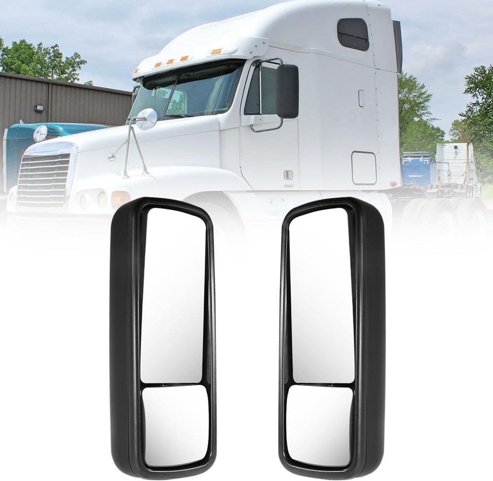 Freightliner Columbia Mirror Black Heated Pair Driver Side