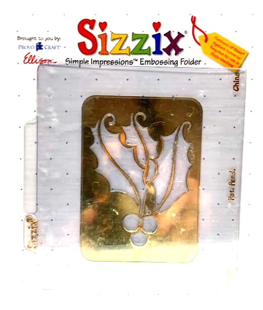 Sizzix Holly & Berries 38-9547 Embossing Folder