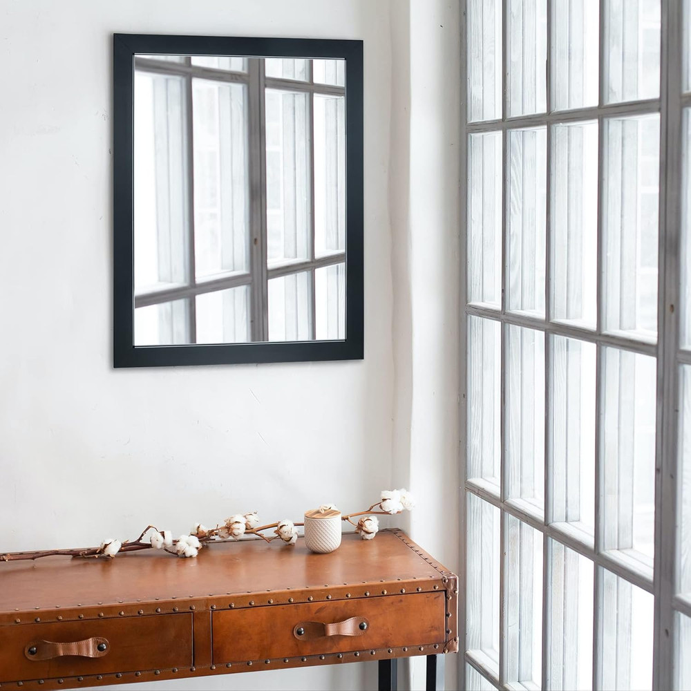 Rectangular Wall Mirror Framed Wall Mirror 16” X 20” for Bathroom, Living Room,