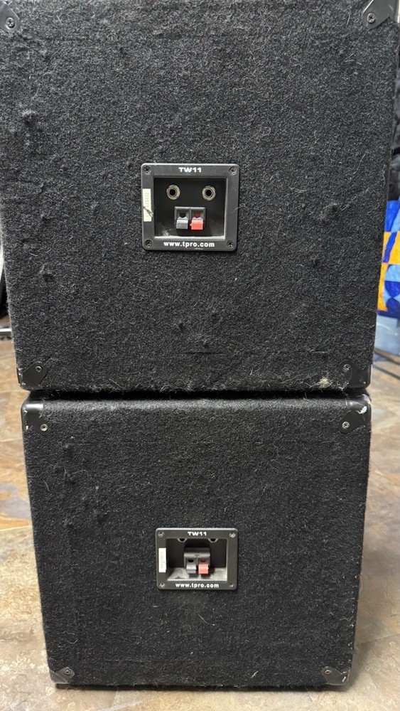 Technical Pro TW11 PA Speaker Wired Passive Black Banana Jack Rectangle
