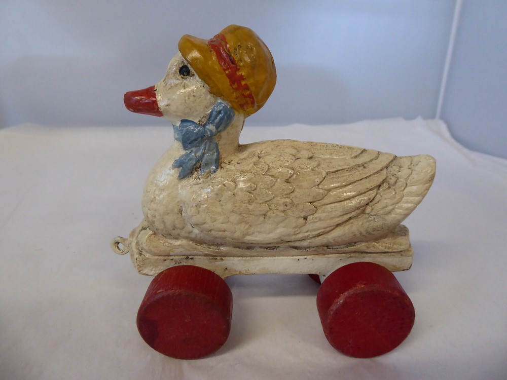 Vintage Antique Unusual Duck Pull Toy