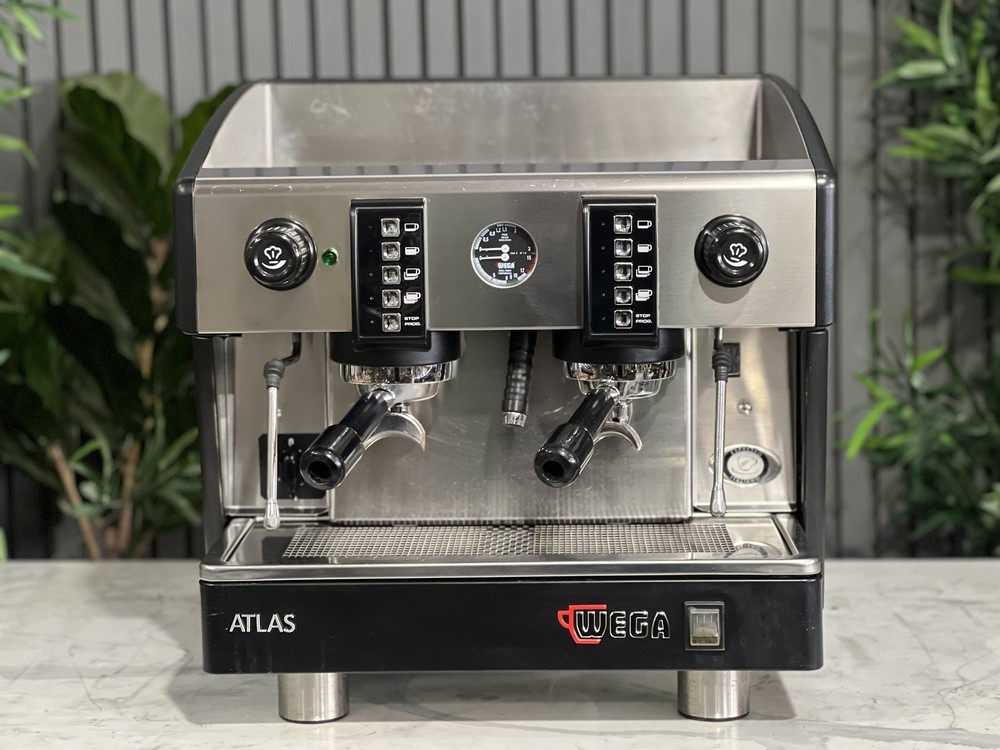 WEGA ATLAS COMPACT EVD 2 GROUP ESPRESSO COFFEE MACHINE BLACK