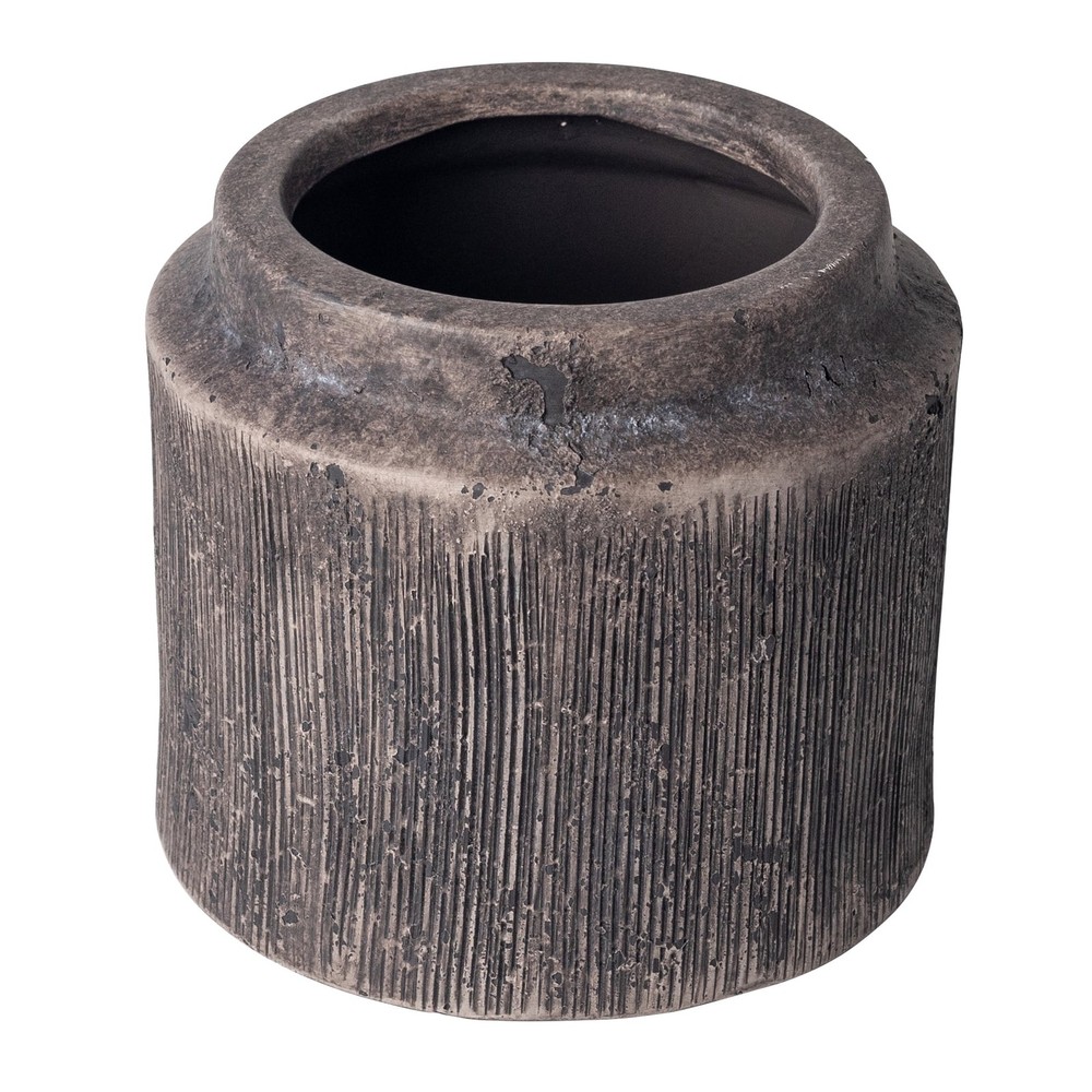 Pottery 6" Alexander Ceramic Planter, Brown