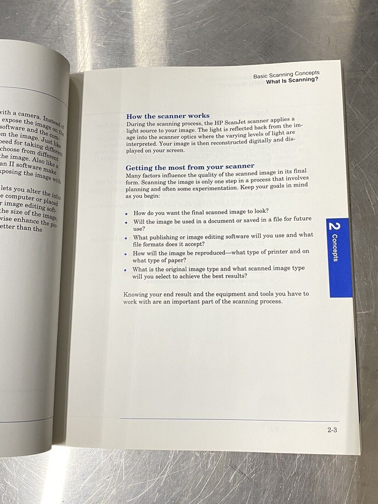 Hewlett Packard HP Deskscan II 2 Microsoft - Users Guide / Instruction Manual