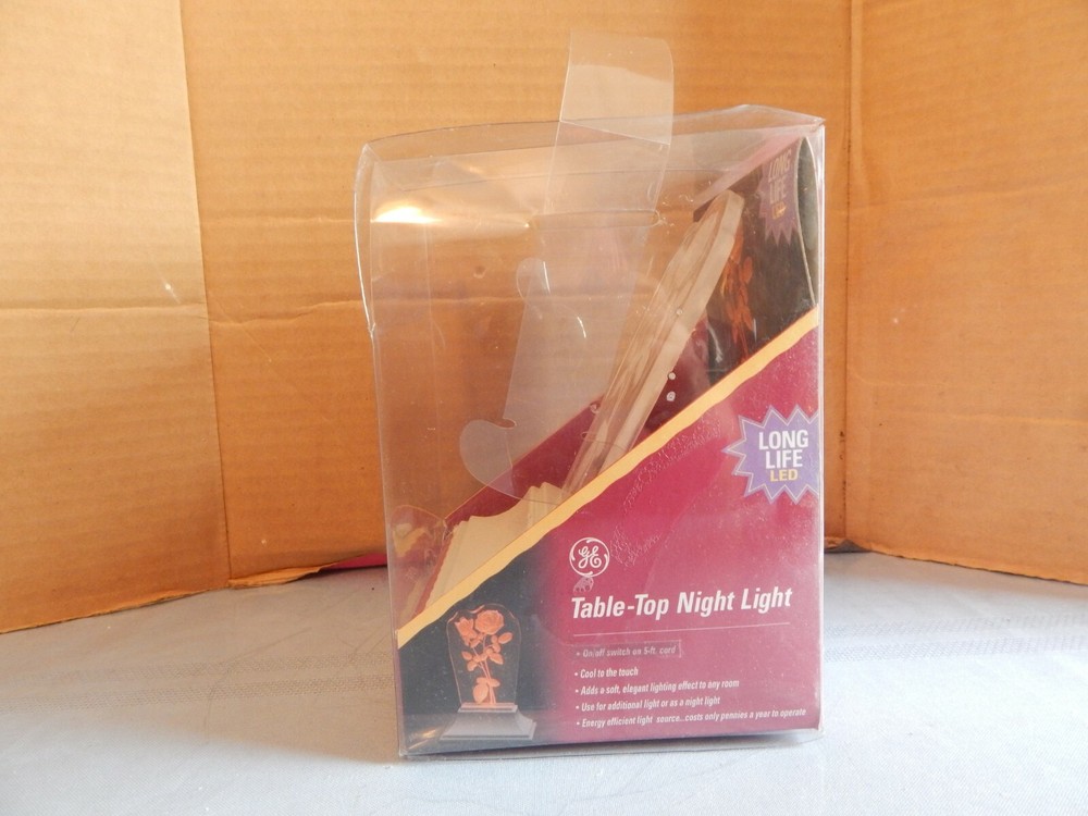GE Rose Silhouette Night Lite Light NEW in Box
