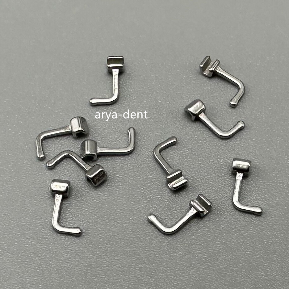 10pcs/pack Dental Orthodontic 90degrees Crimpable Hooks Right/Left Bending Hook