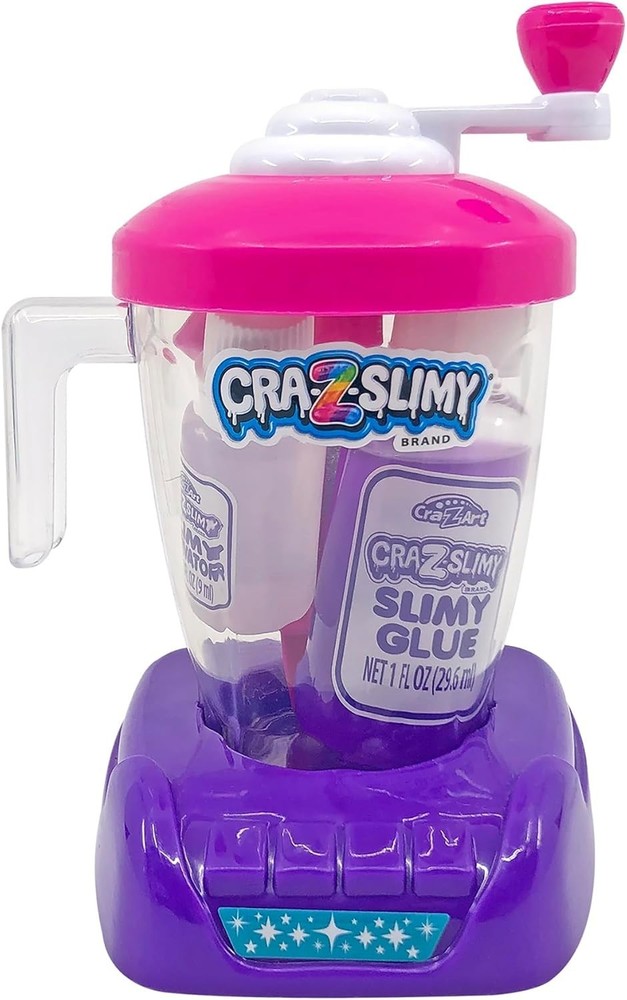 Compact Craz-Slimy Slime Mixing Station - Includes Glue and Crank Function