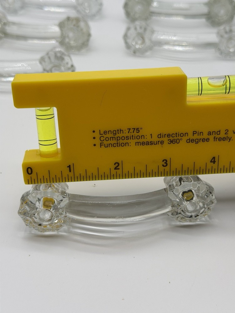 Vintage Clear Glass Drawer Pull 3” Center Cabinet Handle Replacement