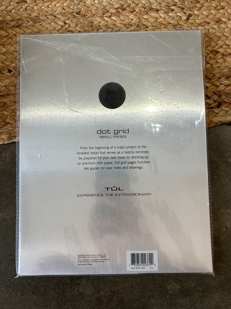 TUL Custom Note Taking System Dot Grid Refill Pages Letter Size 50 Sheets 4 Sq