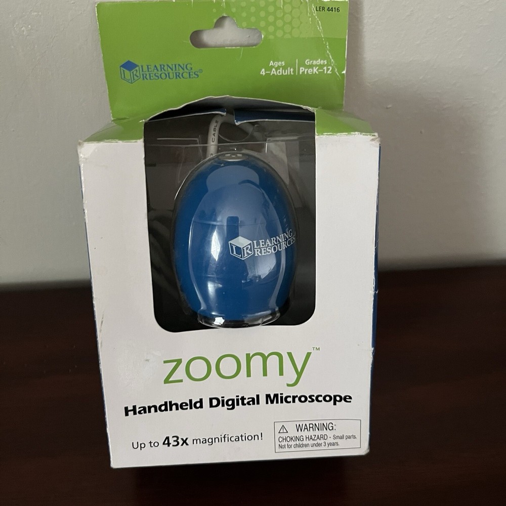 Zoomy By Learning Resources Handheld Digital Microscope - NIB - Never Opened
