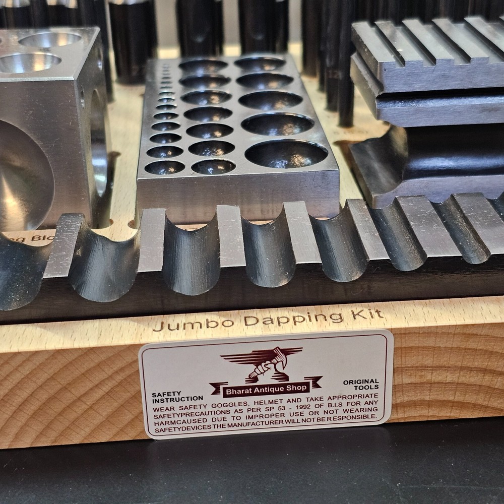 DIY Making Gold Silver Copper Jewelry Processing Gold Beating Dapping Tool Kit
