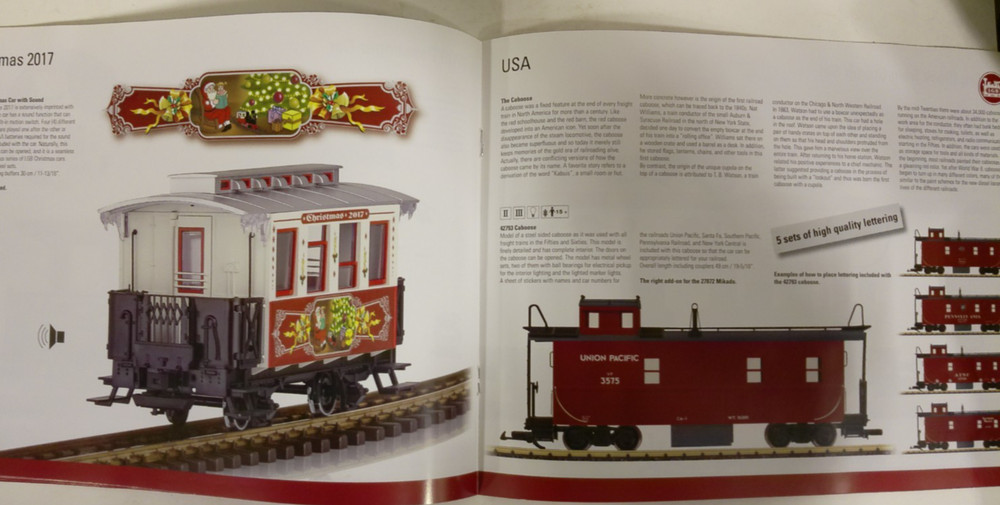 LGB US Models for 2017 Catalog