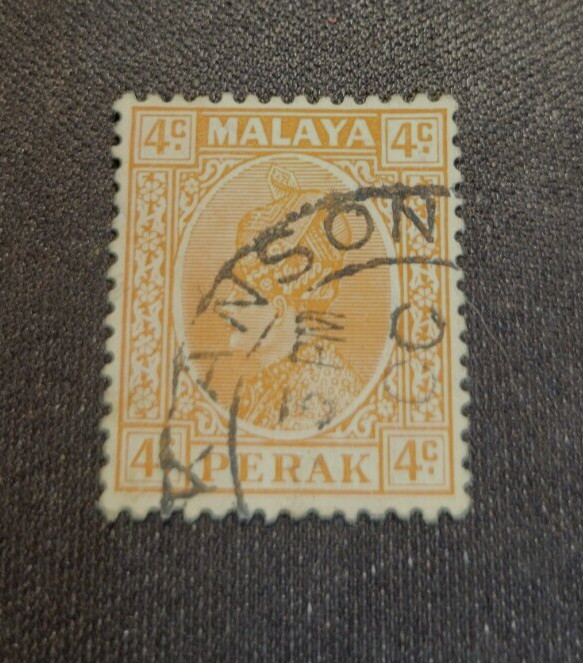 MALAYA PERAK issue 12/2/ 1936 Sultan Iskandar issues 3 USED STAMPS