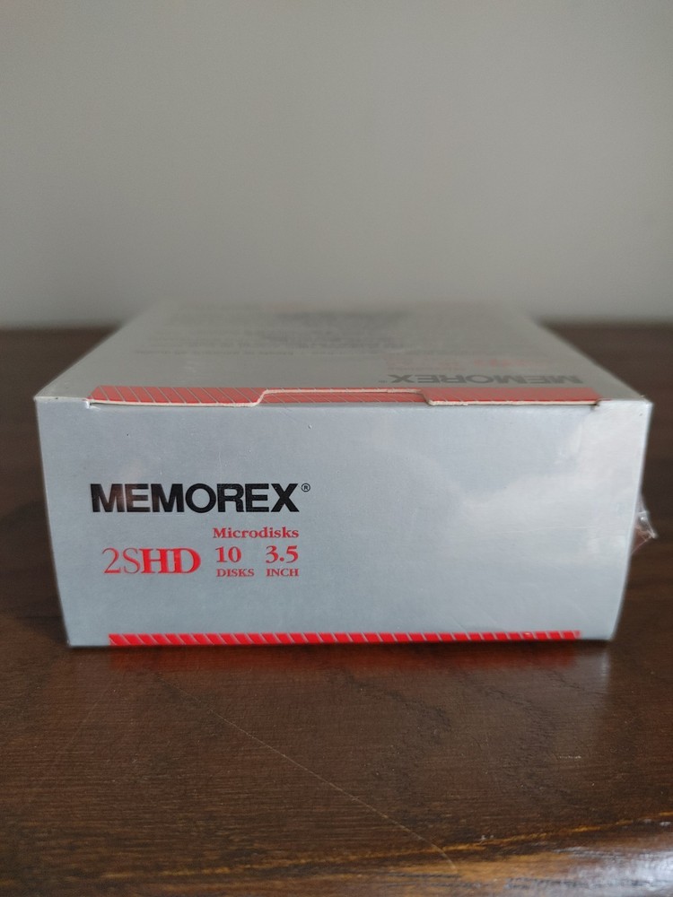 Memorex 2S2D Double Sided 3.5" Microdisks Floppy Discs 10-PACK - SEALED